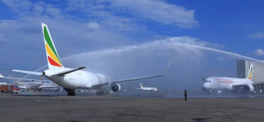 Ethiopian Airlines shows off its first Boeing 767 freighter conversion