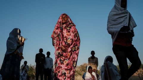 An Ethiopian refugee prays at an Orthodox church near a refugee camp in Gedaref, eastern Sudan, on December 6, 2020. 