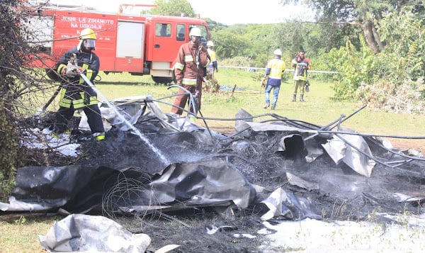 Panic grips Tanzania in mock plane crash drill