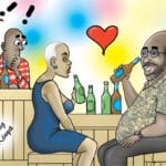 This couple isn’t aware, or doesn’t care this’s Africa!