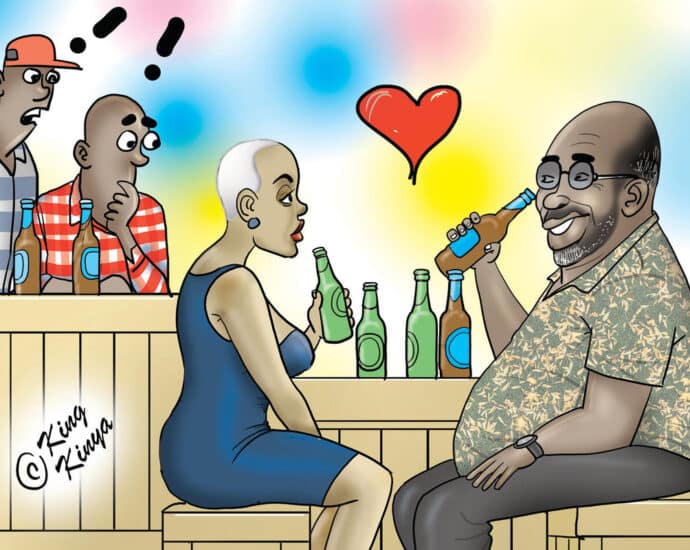This couple isn’t aware, or doesn’t care this’s Africa!